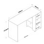 Hanah Home Escritorio de Estudio HA108 - 3425 Nogal y Blanco
